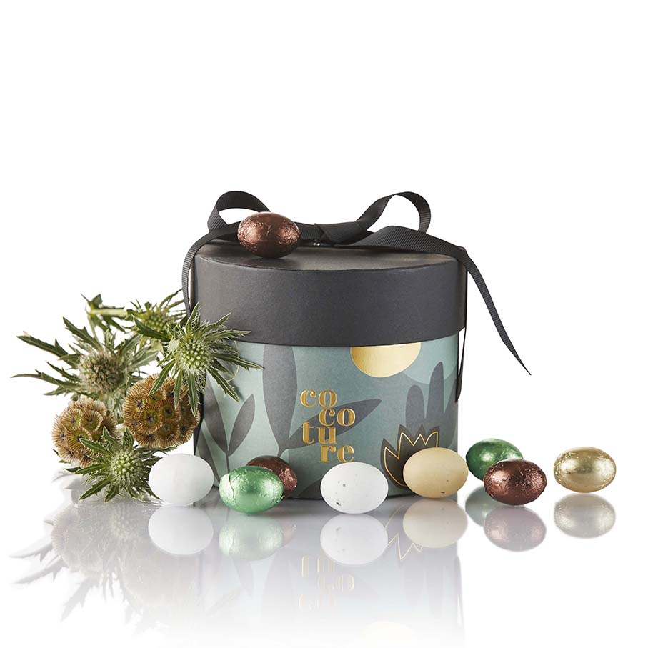 PR Chokolade - Green/gold spring Cocoture gift selection 