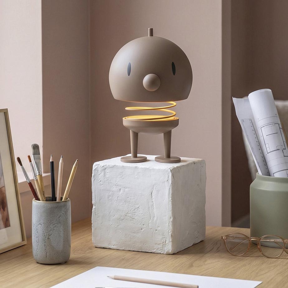 HOPTIMIST BUMBLE  TRÅDLØS LAMPE soft choko